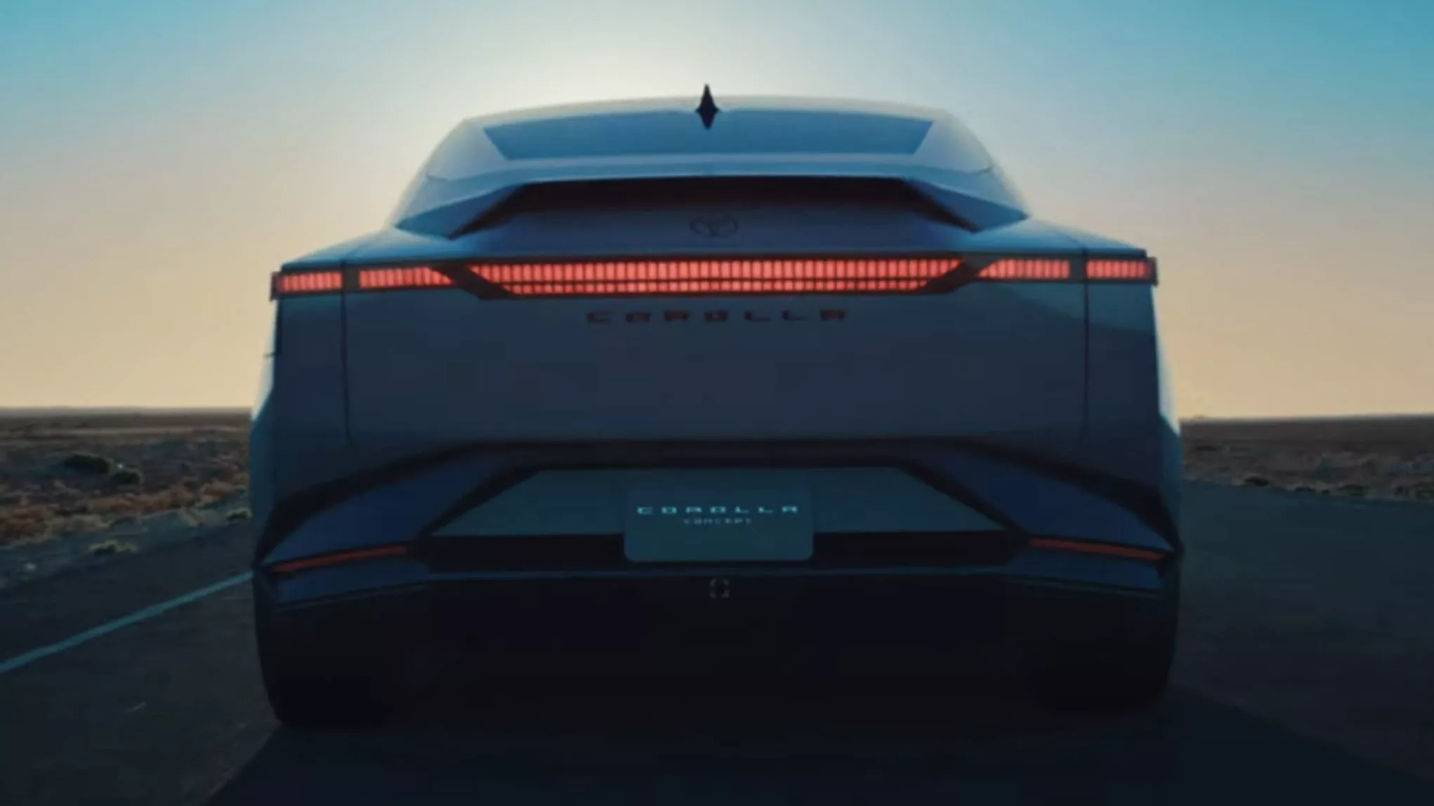 Teaser of the new Toyota Corolla 2025 concept car (view 2).