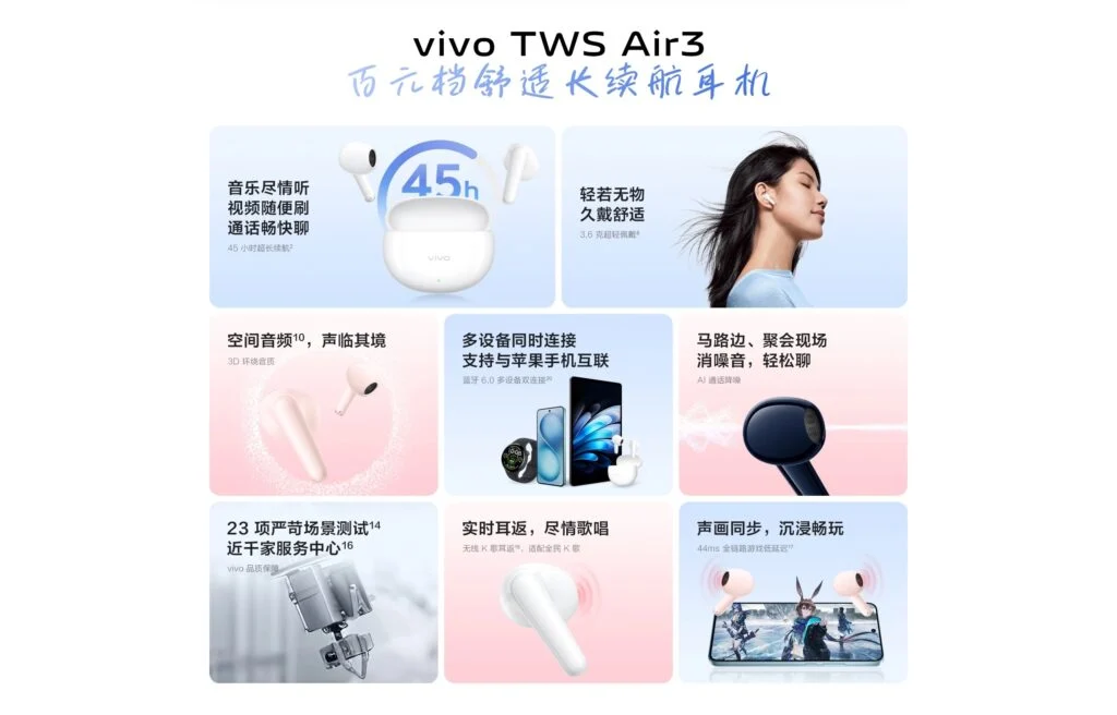Навушники Vivo Air 3