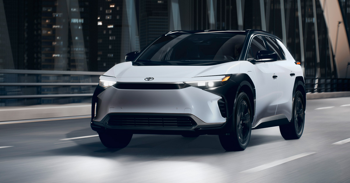 2025 Toyota bZ4X Nightshade Edition - Wind Chill Pearl - Side View