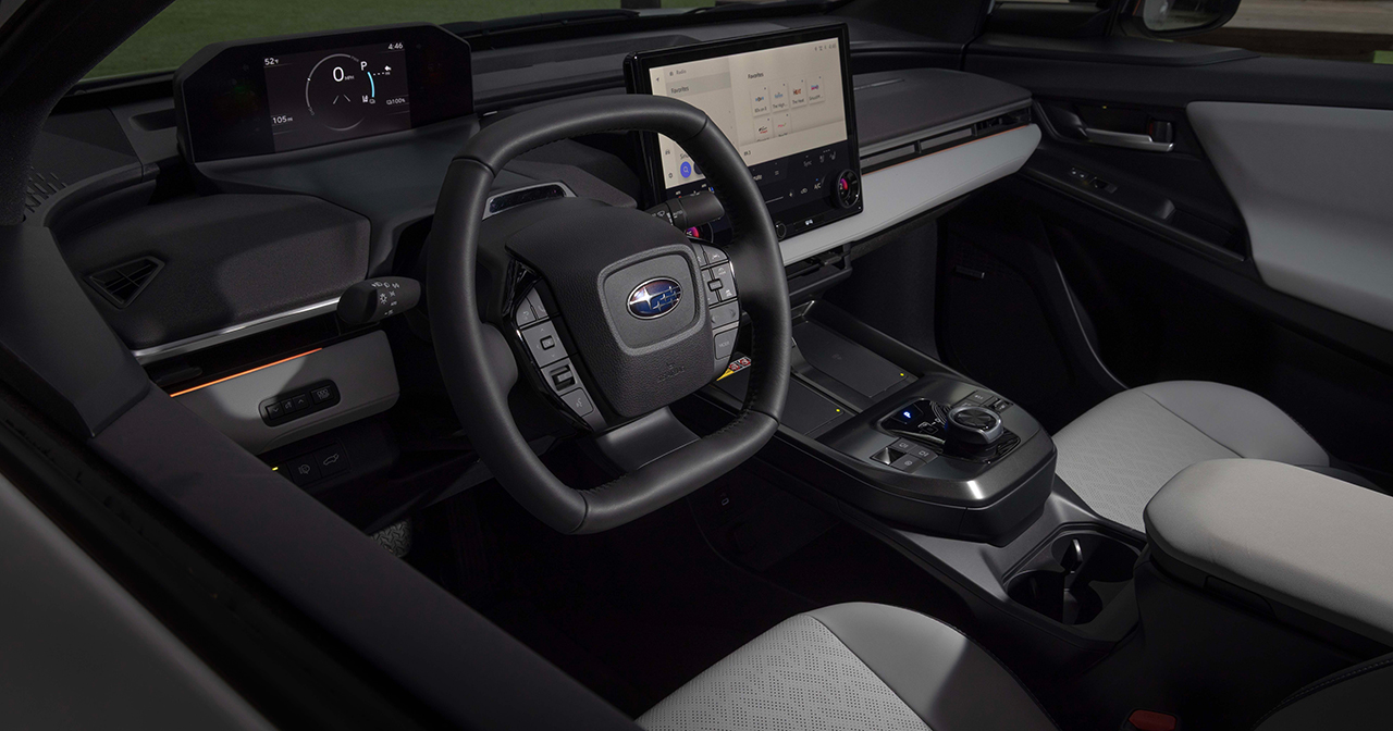 Інтер'єр оновленого Subaru Solterra 2026 року