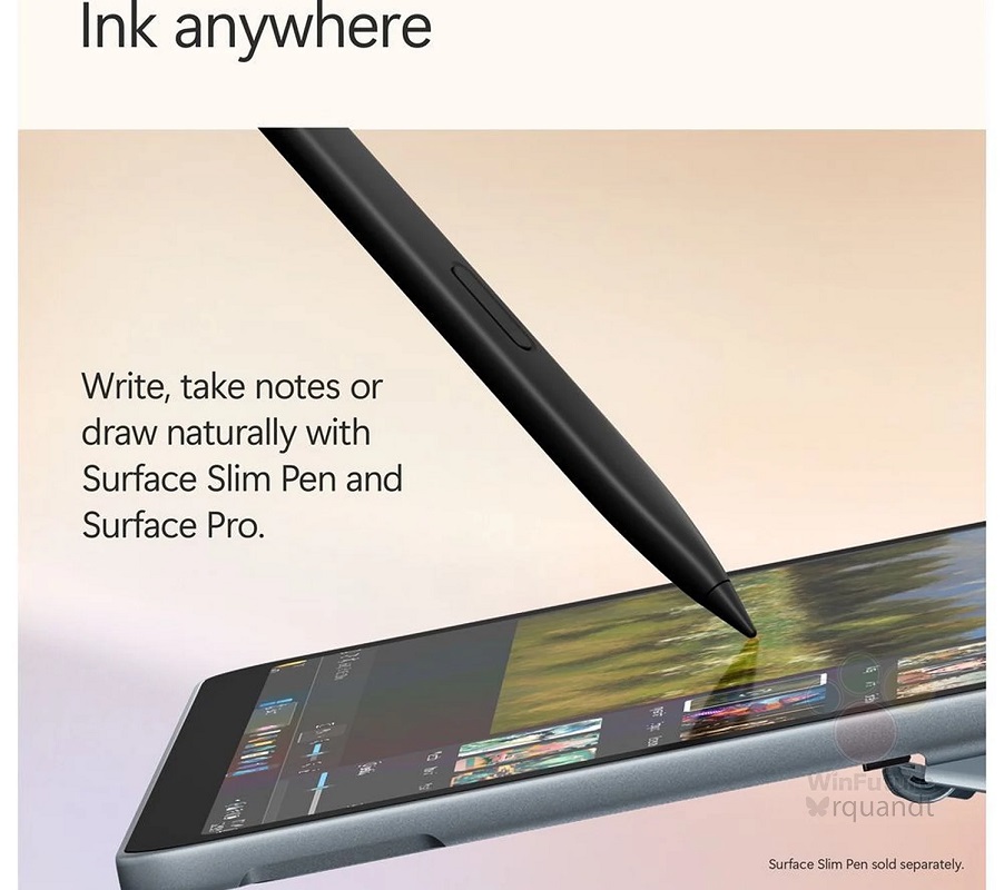 Вид збоку Surface Pro 12