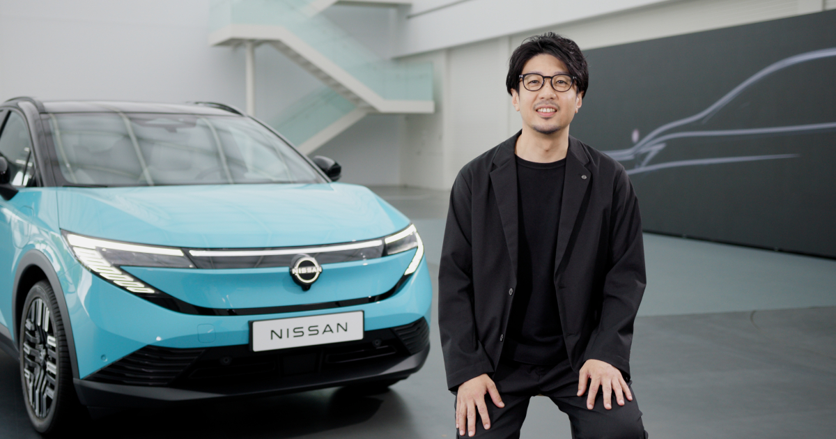 A view of the new Nissan Leaf