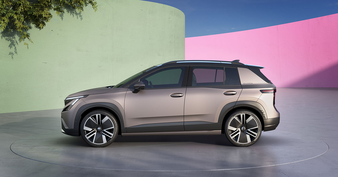 Škoda Epiq с новыми зеркалами и бамперами