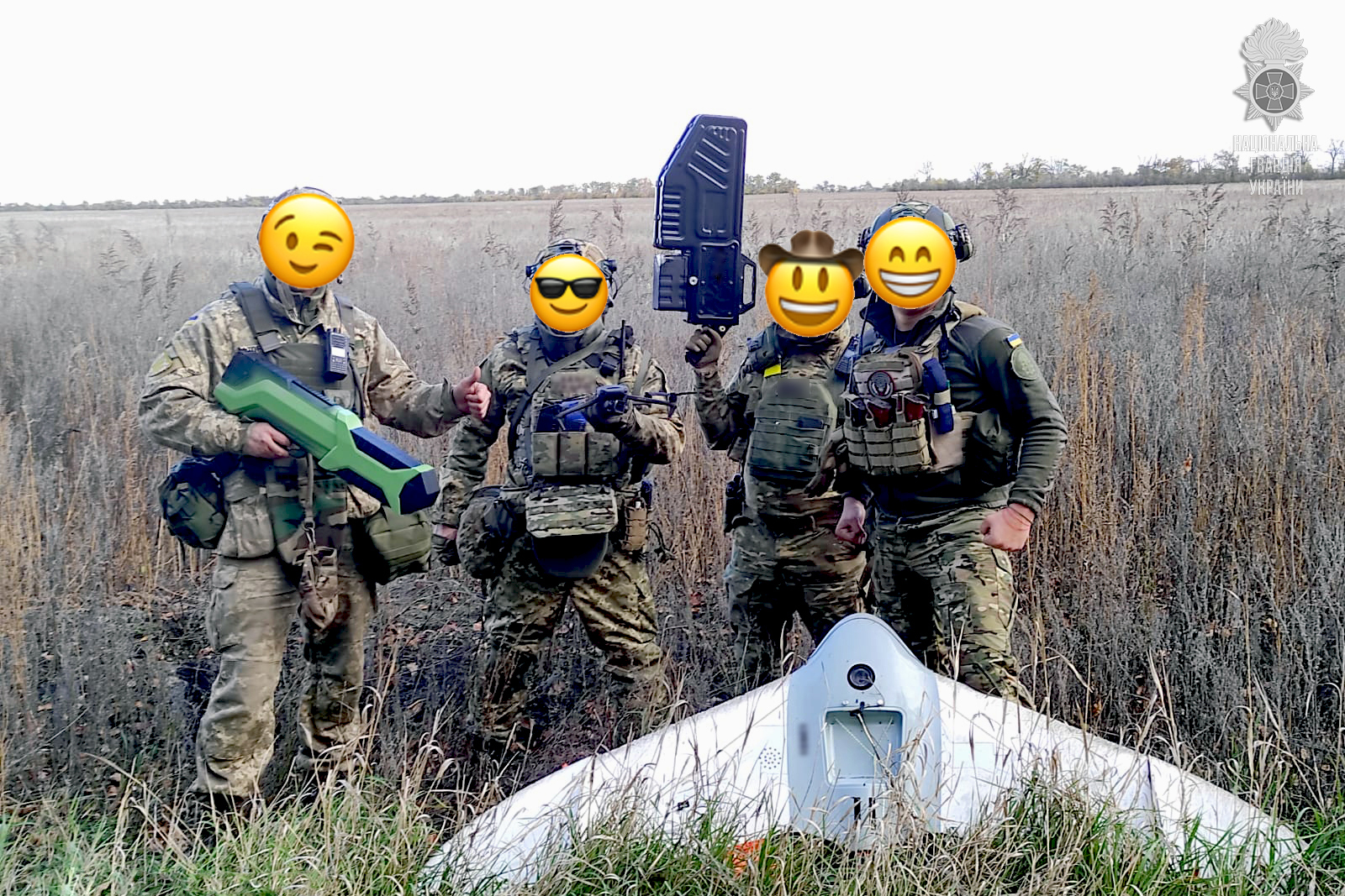 Національна гвардія України захопила російський розвідувальний дрон "Грифон 12" за допомогою гармати ANTIDRON KVS G-6