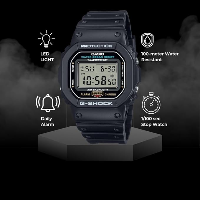 Casio G-Shock DW5600UE on the background