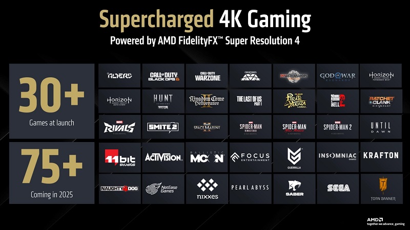 Démonstration de la technologie AMD FSR 4