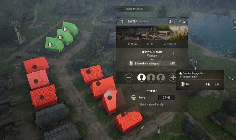 The next major patch will add two new maps to Manor Lords, the ability to improve buildings and an updated distribution of ale and goods - screenshots have been published-12