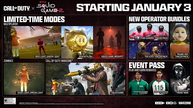 Call of Duty x Squid Game 2 crossover content