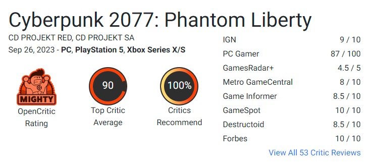 Критики в захваті від Cyberpunk 2077: Phantom Liberty! Перші відгуки від журналістів свідчать про найвищу якість розширення і його захопливий сюжет-2