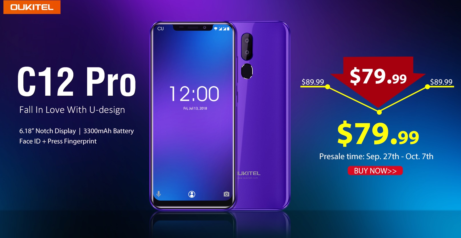 OUKITEL C12 Pro flash sale on aliexpress.jpg