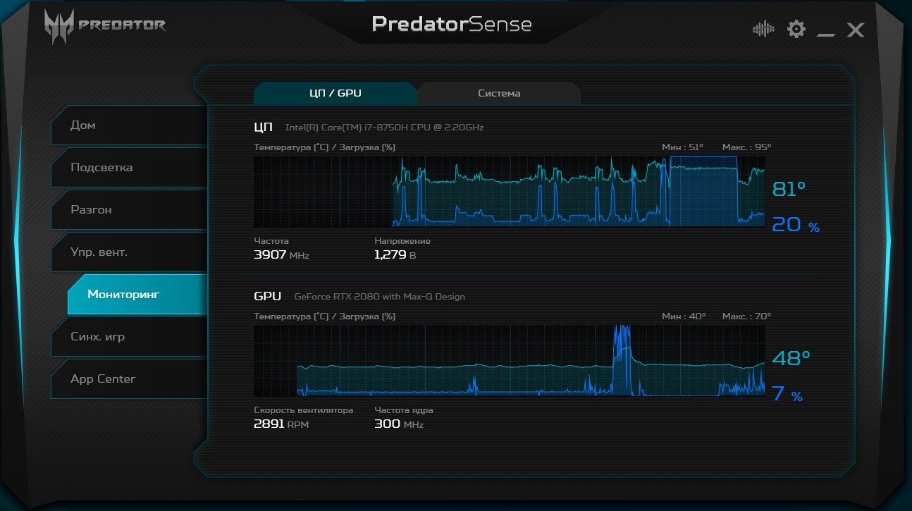 Обзор Acer Predator Triton 500: игровой ноутбук с RTX 2080 Max-Q в компактном лёгком корпусе-108