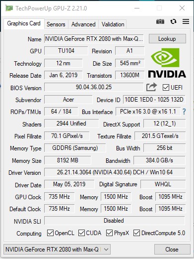 Обзор Acer Predator Triton 500: игровой ноутбук с RTX 2080 Max-Q в компактном лёгком корпусе-34