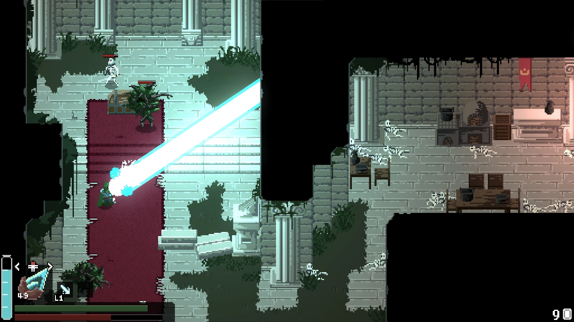 Screenshot from the game FOUNTAINS