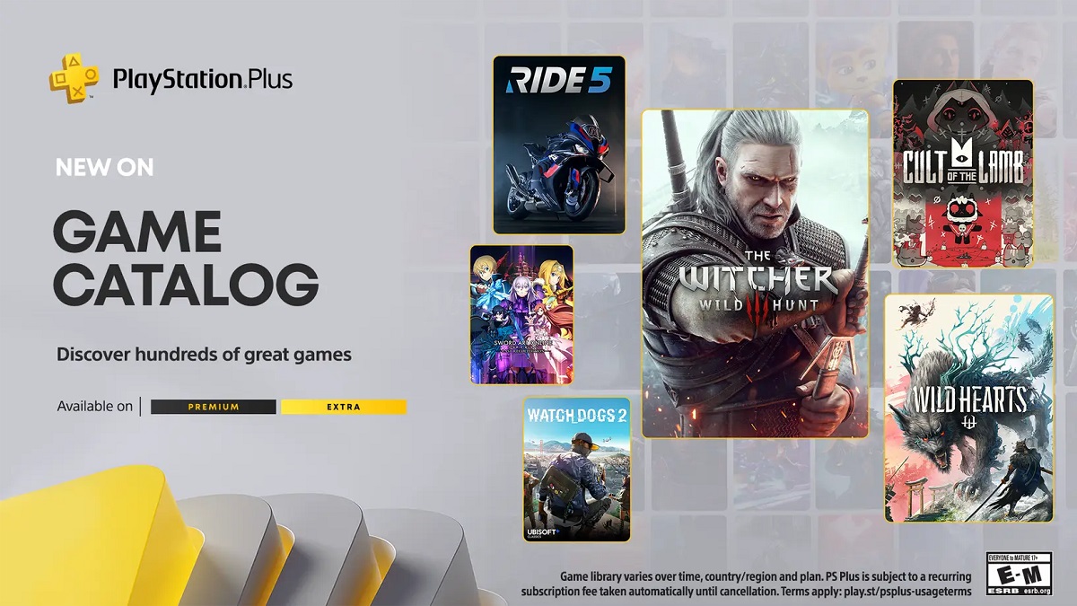 The Witcher 3, Cult of the Lamb, Watch Dogs 2 та інші ігри з нової добірки вже доступні передплатникам PlayStation Plus Extra і Premium