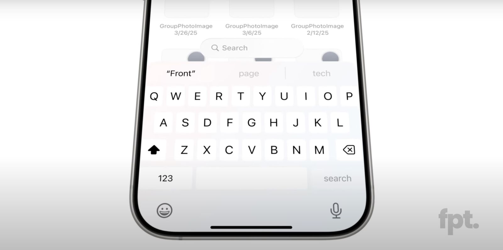 Clavier présumé pour iOS 19