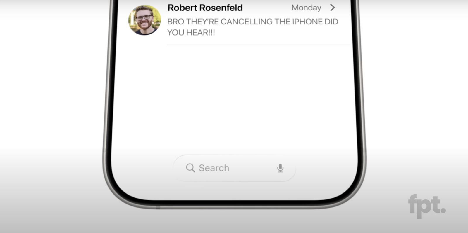 Recherche présumée dans les messages d'iOS 19