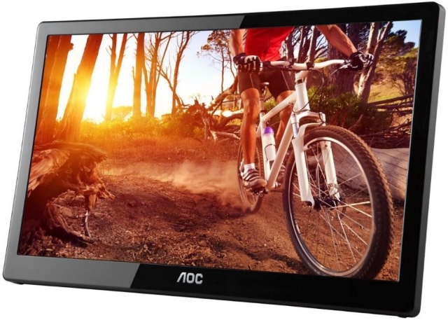 Портативный 15.6-дюймовый монитор AOC E1659FWU с питанием от USB 3.0