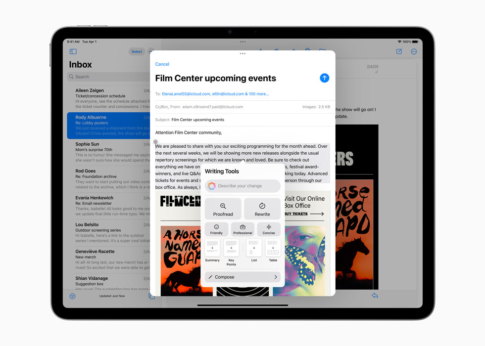 Apple iPad Air з інтелектуальними інструментами для написання