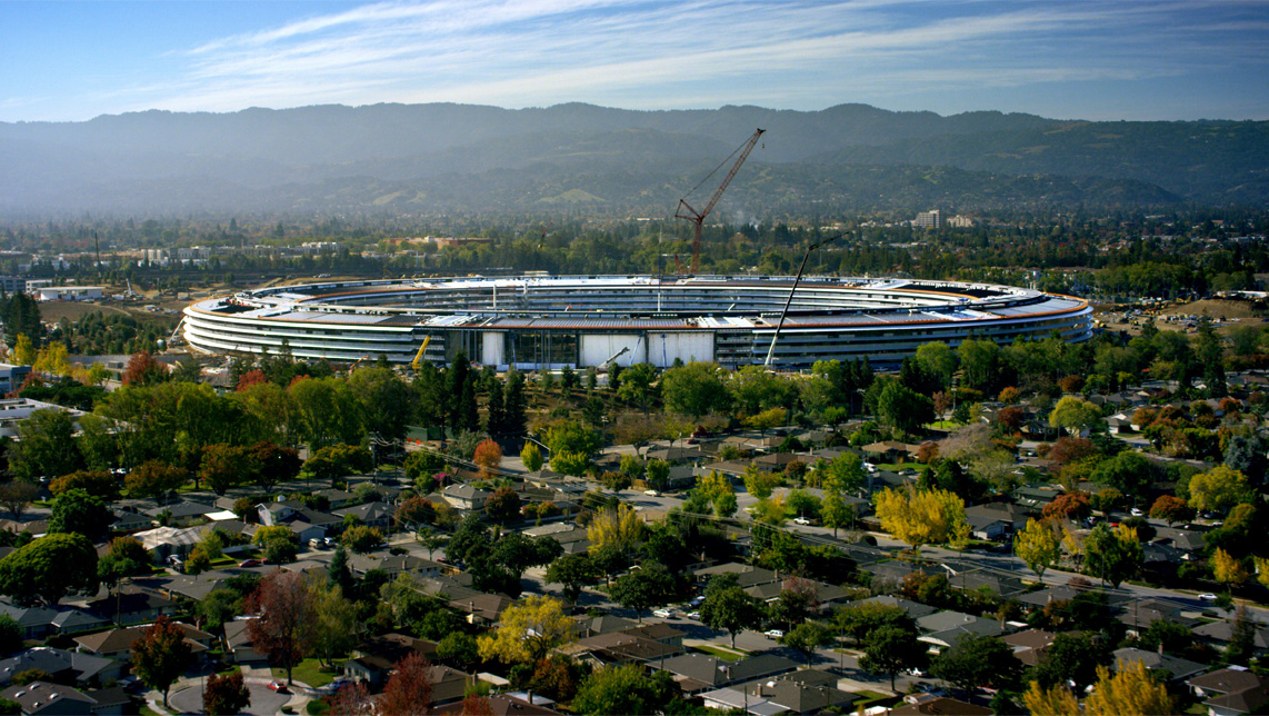 Aerial photography of Apple Park