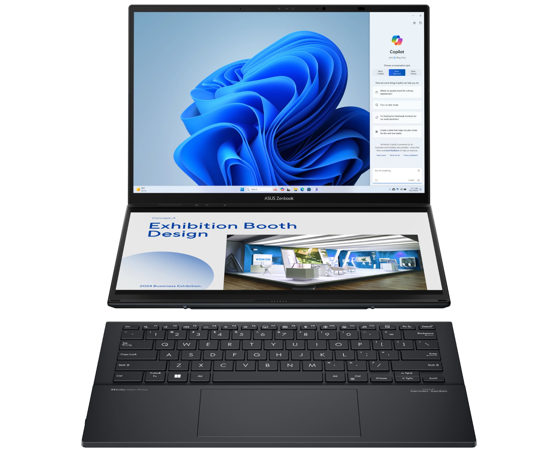ASUS Zenbook DUO з зовнішньою клавіатурою