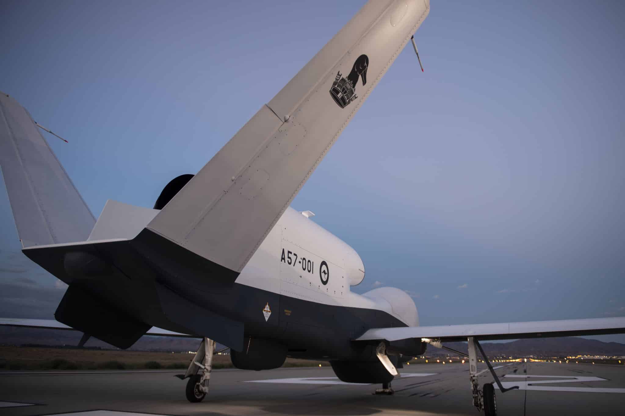 Australia's first MQ-4C Triton strategic drone made its debut flight at the Northrop Grumman facility