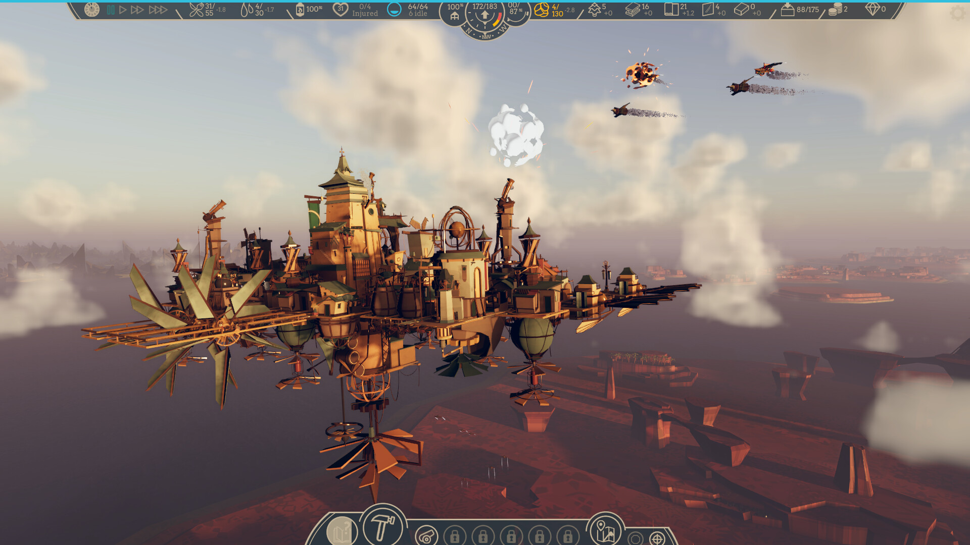 Une scène du jeu Airborne Empire
