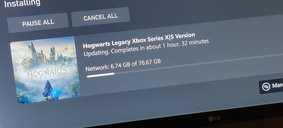 Des utilisateurs affirment que le préchargement de L'héritage de Poudlard est déjà disponible sur les consoles de la série Xbox.-3