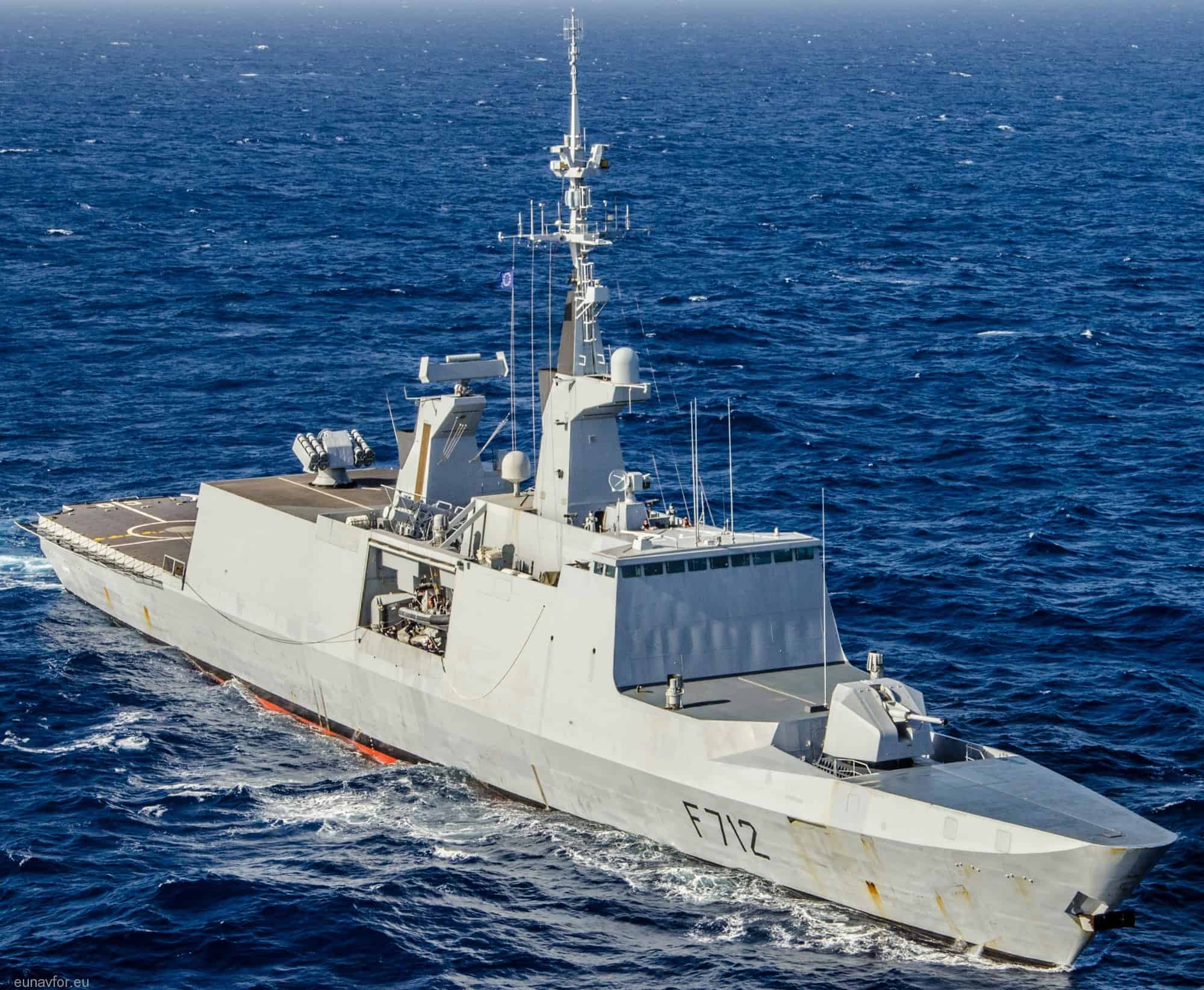 The frigate Courbet. Illustration: French Navy