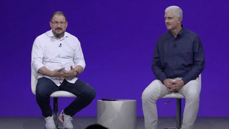 Рік Остерлох і Кріштіану Амон на Snapdragon Summit