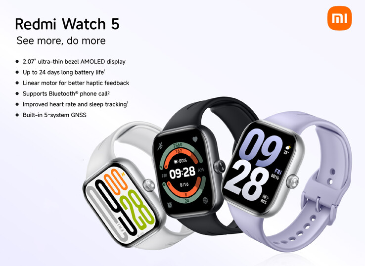 Основные характеристики и цветовые варианты Redmi Watch 5