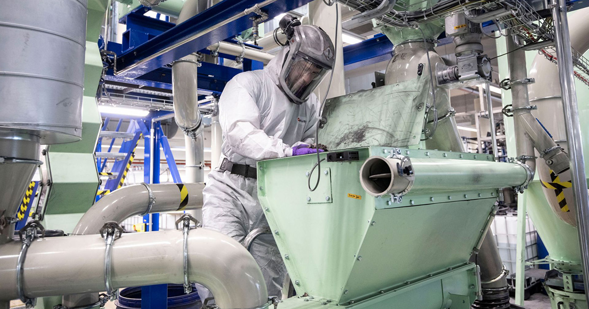 Porsche battery recycling process