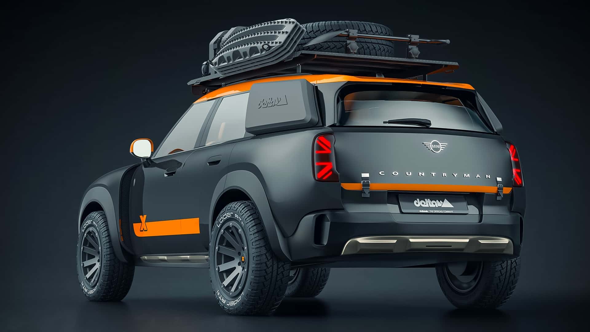 Mini Countryman de style Dakar, vue 1