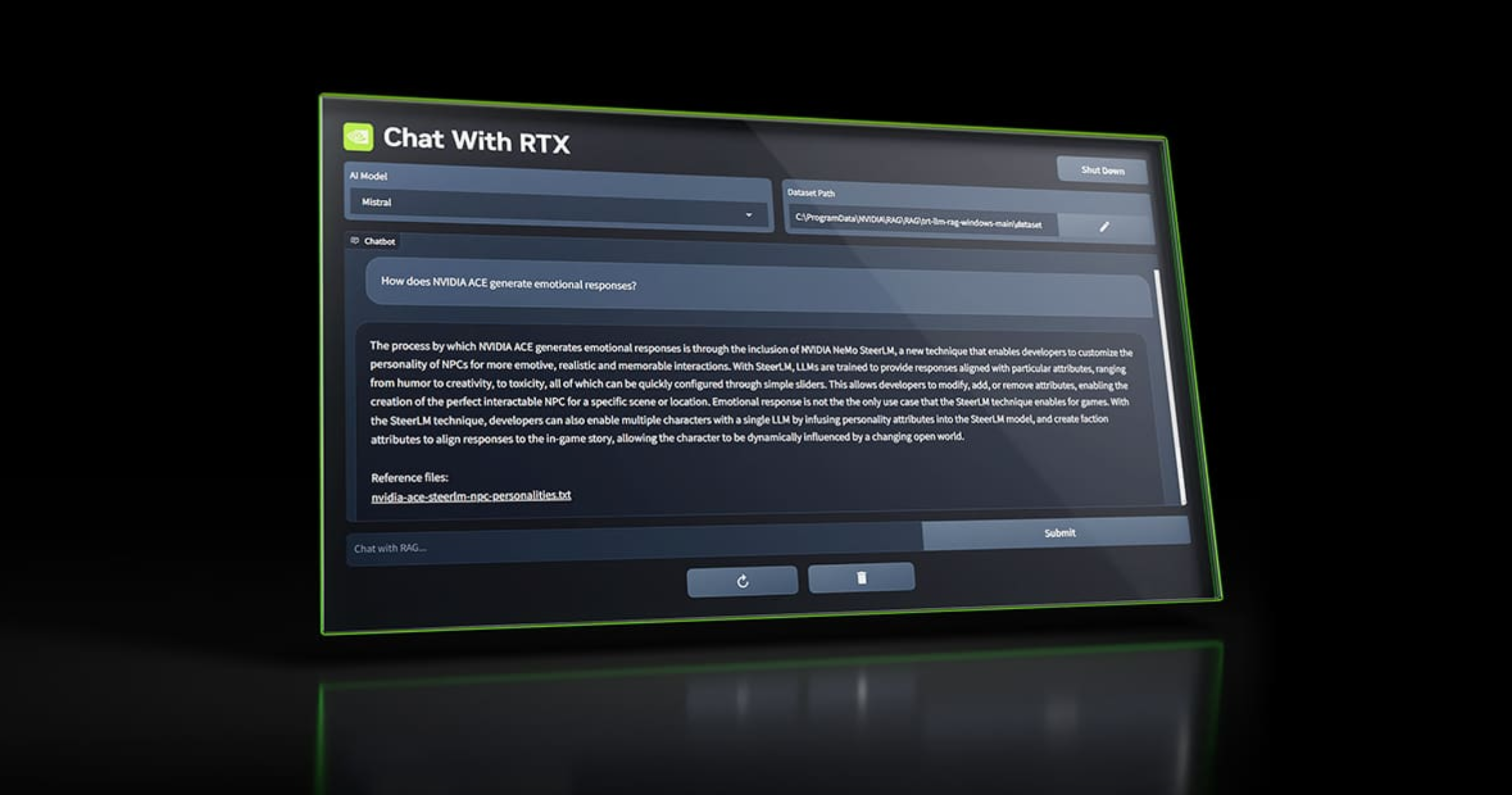 NVIDIA a lancé un chatbot qui fonctionne directement sur le PC de l'utilisateur.