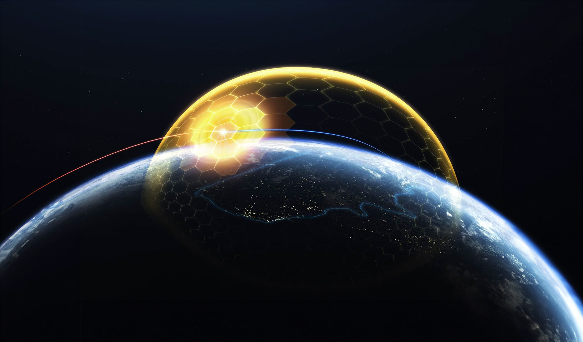Иллюстрация системы защиты Golden Dome от Lockheed Martin
