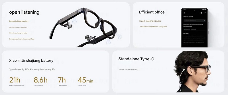 Дизайн окулярів Xiaomi AI Glasses