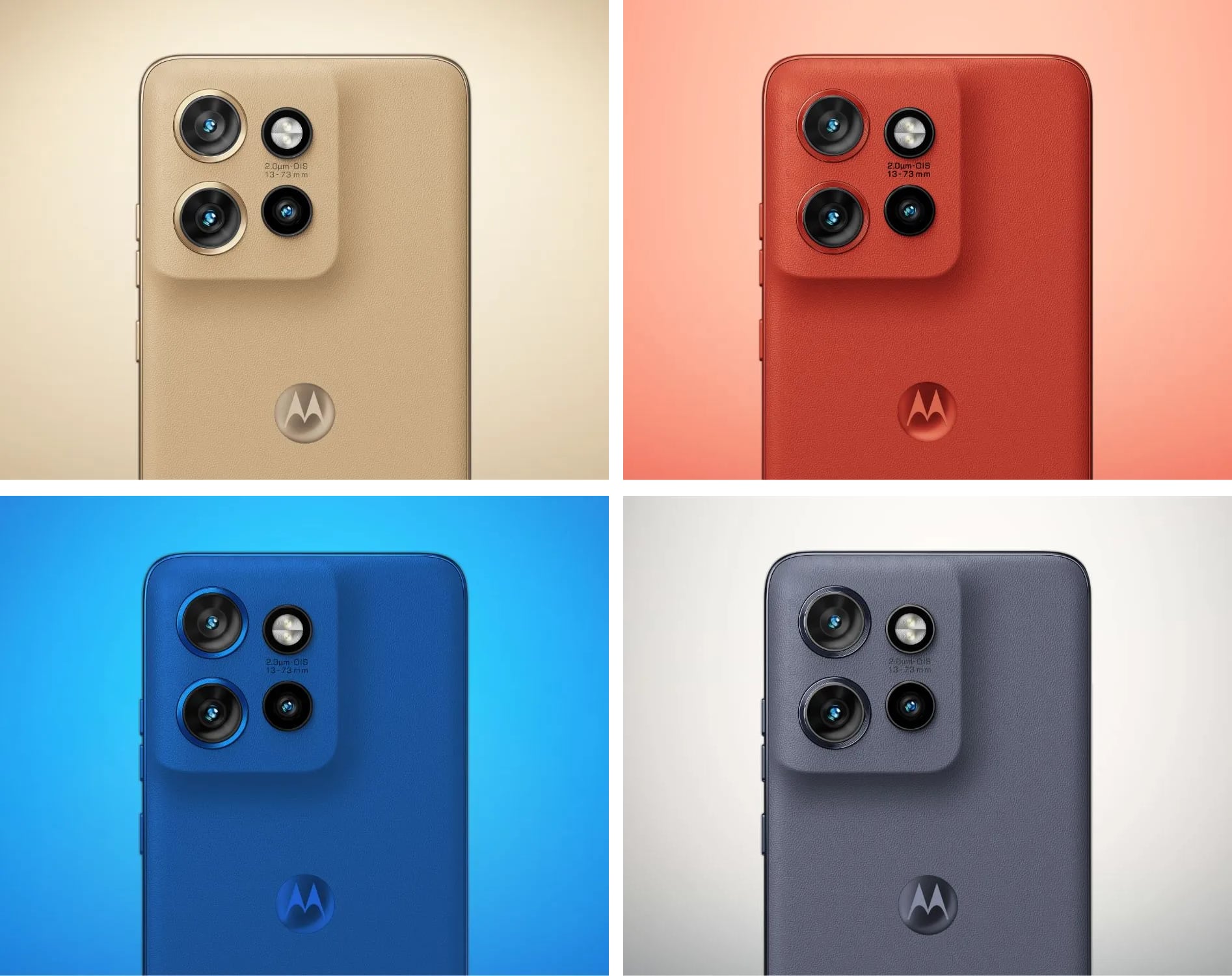 Цветовые варианты Motorola Edge 50 Neo, разработанные компанией PANTONE