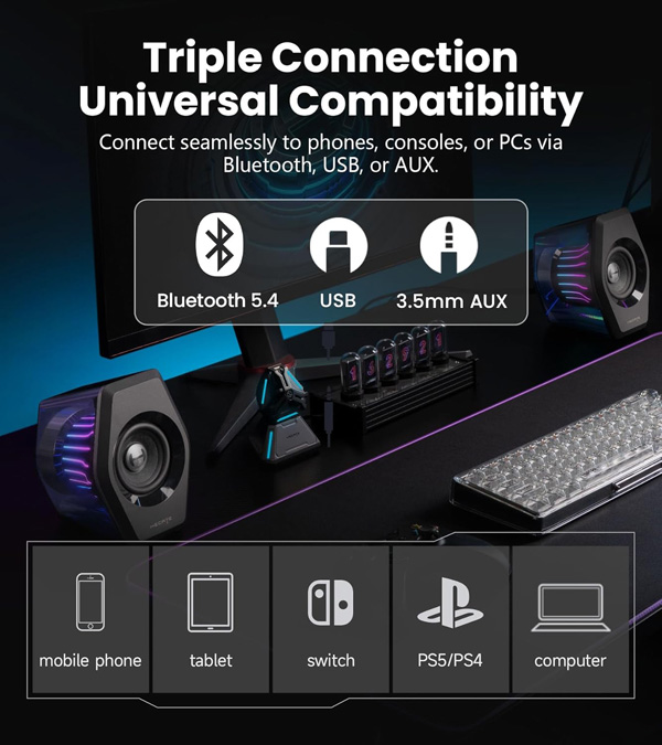 Edifier G2000 Pro RGB speaker lighting