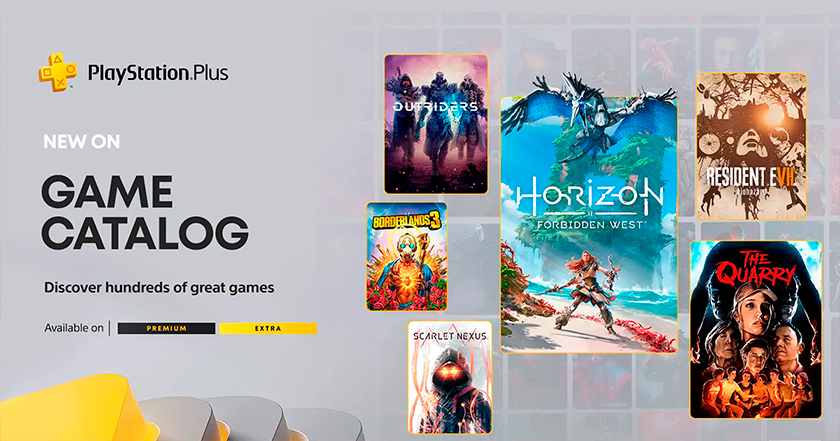 Le 21 février, PlayStation ajoutera de nouveaux jeux aux bibliothèques Extra et Deluxe : Horizon Forbidden West, The Quarry, Borderlands 3, et d'autres encore.