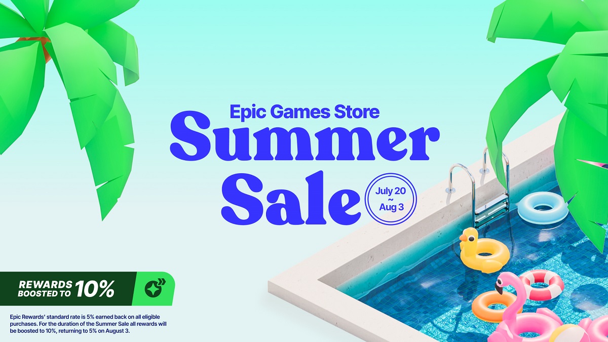 Don't miss out! Epic Games Store has launched a summer sale with discounts of up to 90% off and 10% back on every purchase