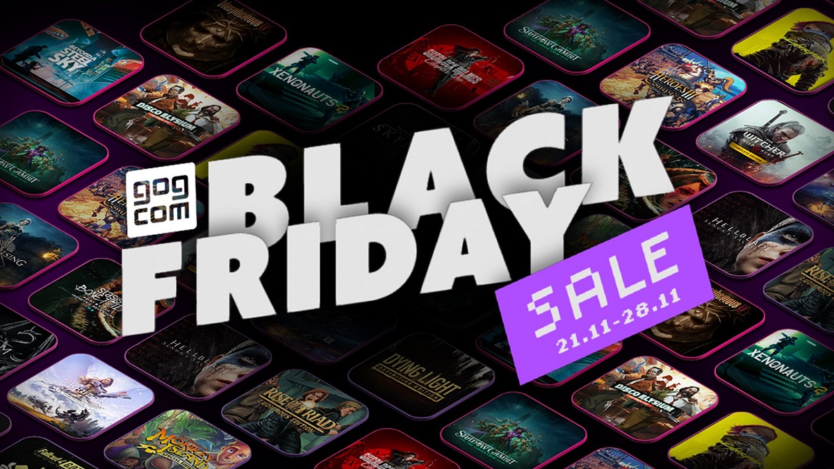 6000 games with discounts of up to 95% - Black Friday has started at GOG
