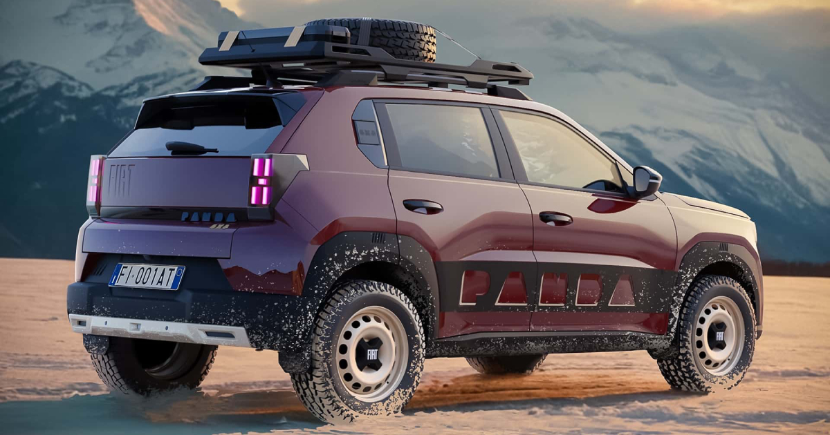 Fiat Grande Panda 4x4 концепт концепт задня частина