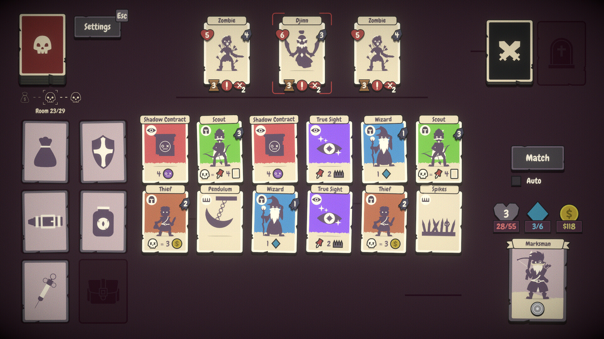Gameplay of the game Pairs Perils 3