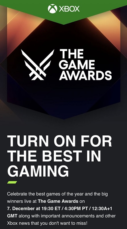 Microsoft a officiellement annoncé qu'il participerait au salon The Game Awards 2023 et qu'il préparait quelques annonces intéressantes.-2