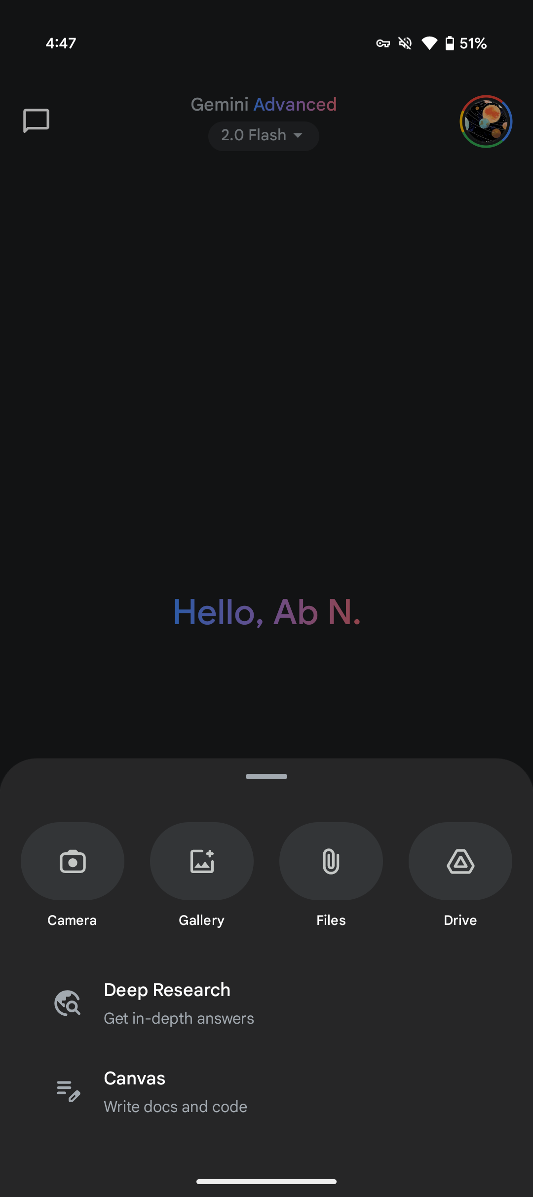 The 'plus' menu in the new version of Gemini has been redesigned