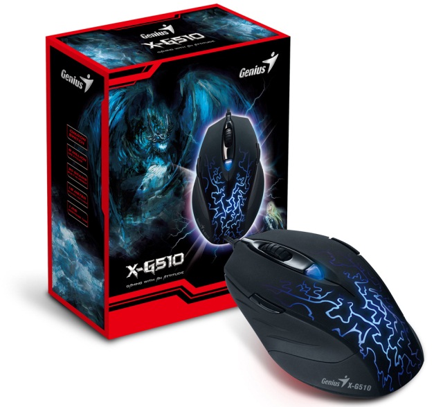 Симметричная игровая мышь Genius X-G510-2