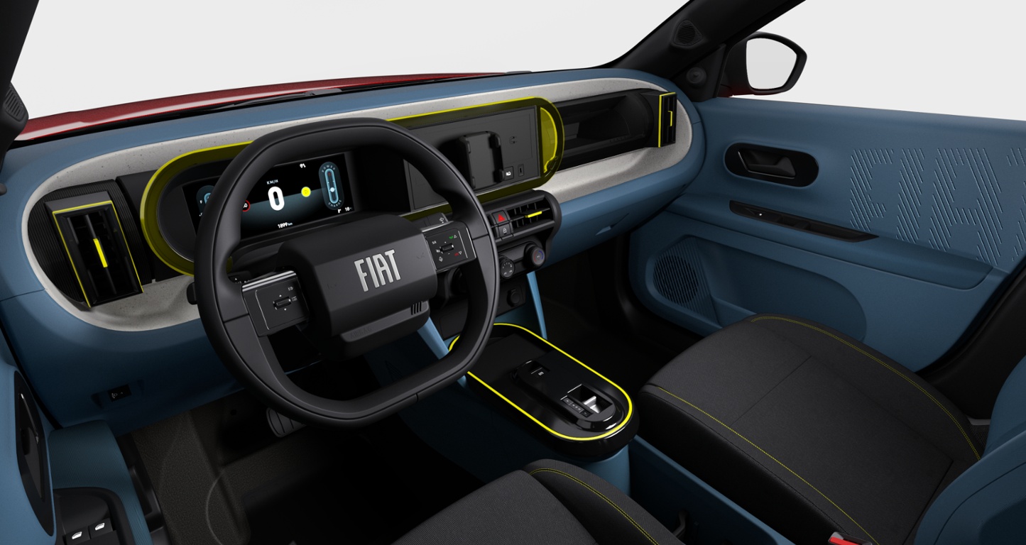 Tableau de bord de la Fiat Grande Panda
