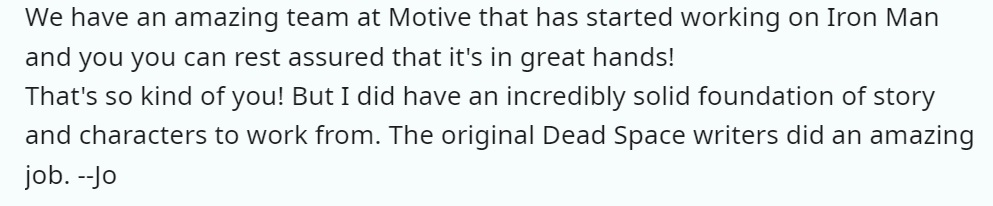 The authors of the Dead Space remake have already begun active development of the Iron Man game-2