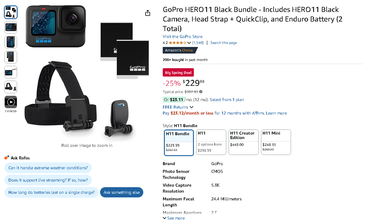 GoPro HERO11 Black Bundle