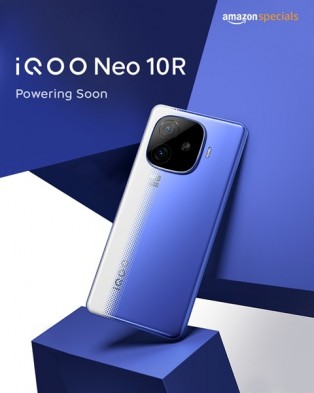 Smartphone iQOO Neo 10R in MoonKnight Titanium colour