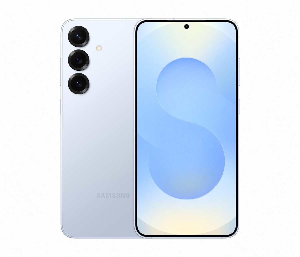 Samsung Galaxy S25 в серебристом цвете